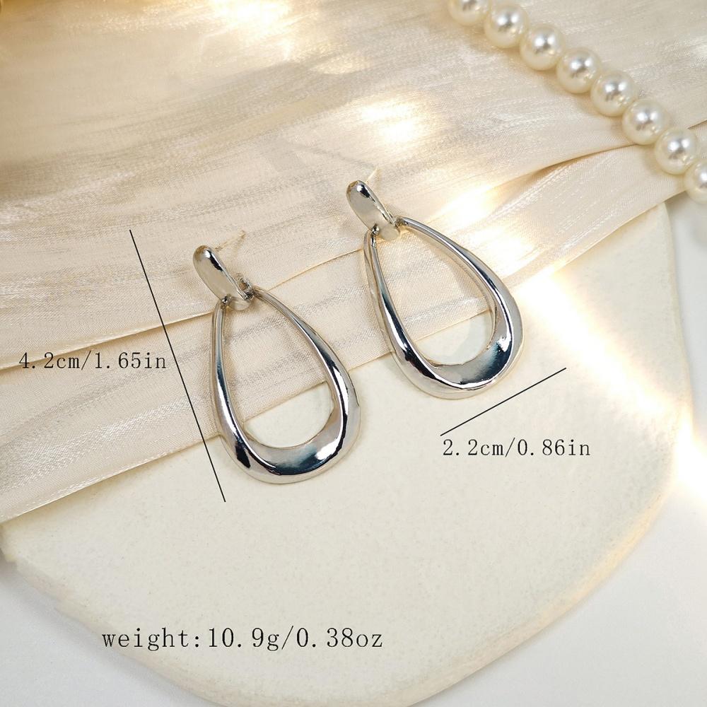 New Simple French Style Geometric Earrings For Women Fashion Luxurious Drop Earring Daily Party Vacations Jewelry Gifts