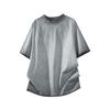 Men Crew Neck Raglan Short Sleeve T Shirt Washed Vintage Loose Fit Casual Daily Tops