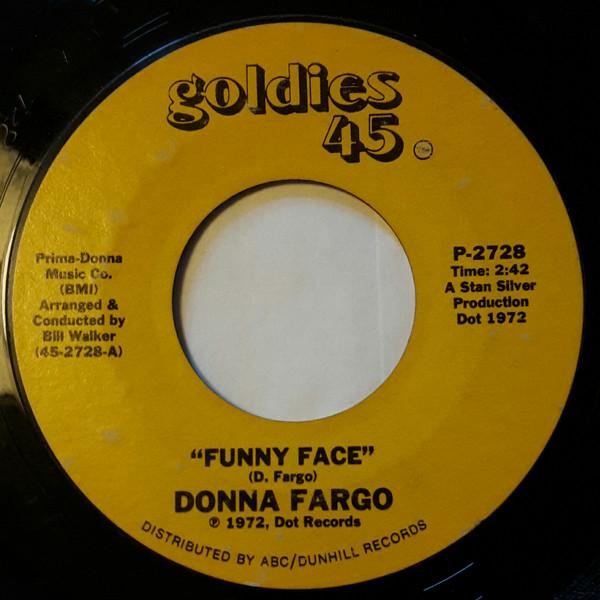 

7inch Record DONNA FARGO - Funny Face P2728 Goldies 45 US Folk Used
