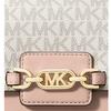 Michael Kors Heather Classic Monogram Logo Fashion Flap Envelope Bag Women bags Vanilla-White Nude-Pink 32S2G7HC0B-173
