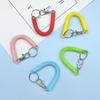 Lanyard Key Ring Key Chain Holder Stretch Spring Coil Anti-lost Lobster Clasp Keyring Key Hooks