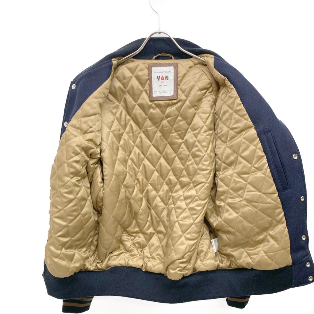 VAN JACKET 2019 Navy X Brown JW-19502 Premium Stadium Jacket L Navy brownUsed