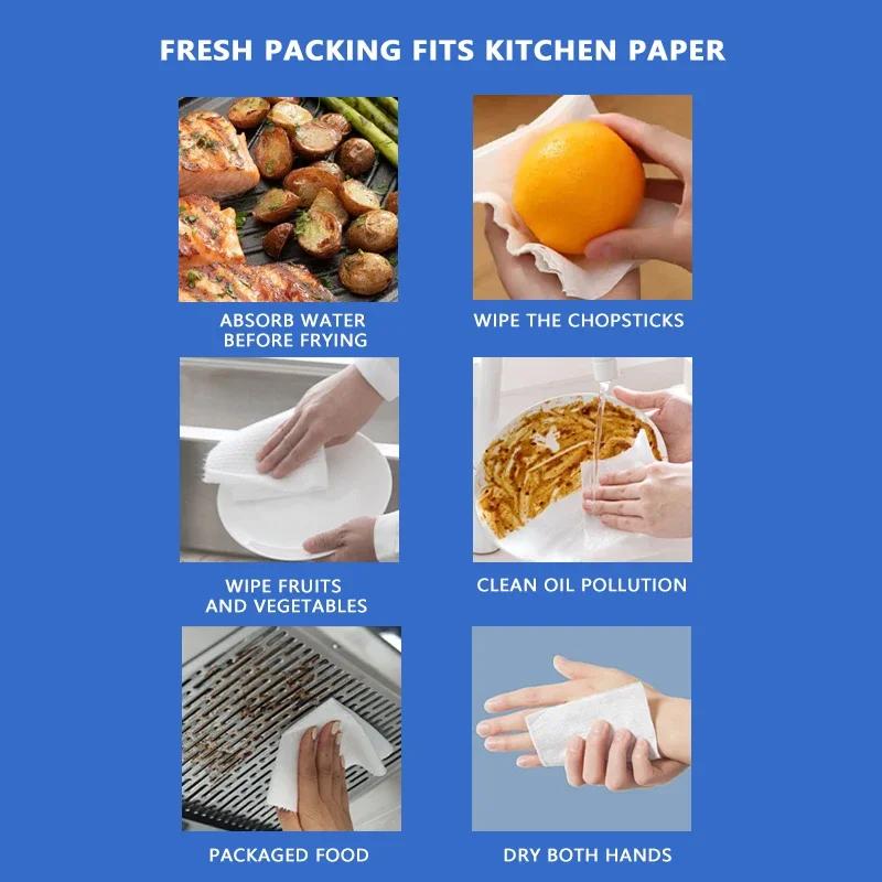 Kitchen Paper Towel Hanging Drawer Kitchen Absorbent Paper 200 Large Capacity for Kitchen Dining Room