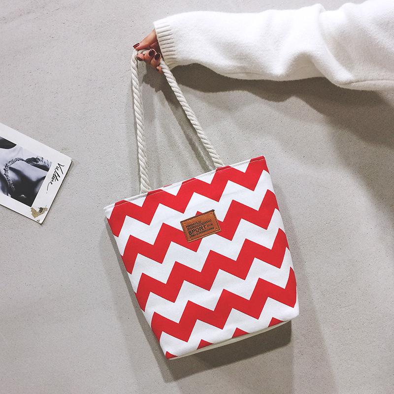 2025 Large Capacity Canvas Student Tote - Fashionable Printed Shoulder Bag for Women
