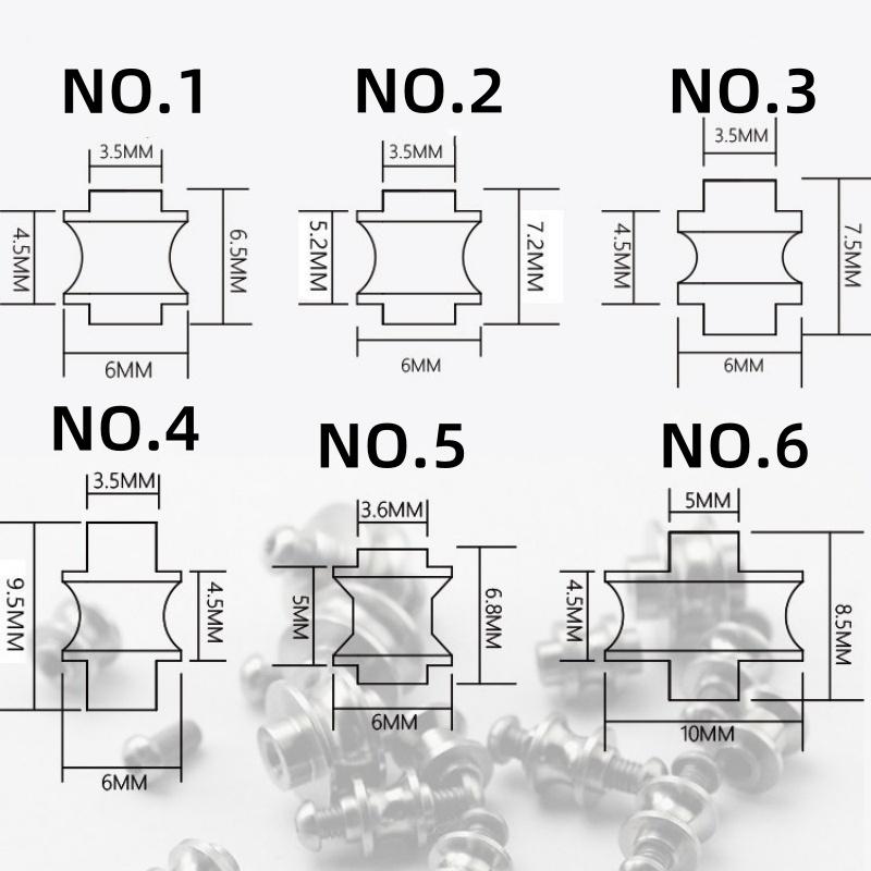 Cuțit - Accesorii pentru fabricare Șuruburi DIY Cuțit pliabil Axa de suport Șuruburi și Ghidaj Backspacer/Standoff