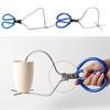 Metal Pottery Clamp Tool Sculpture Porcelain Caliper with Rubber Handle
