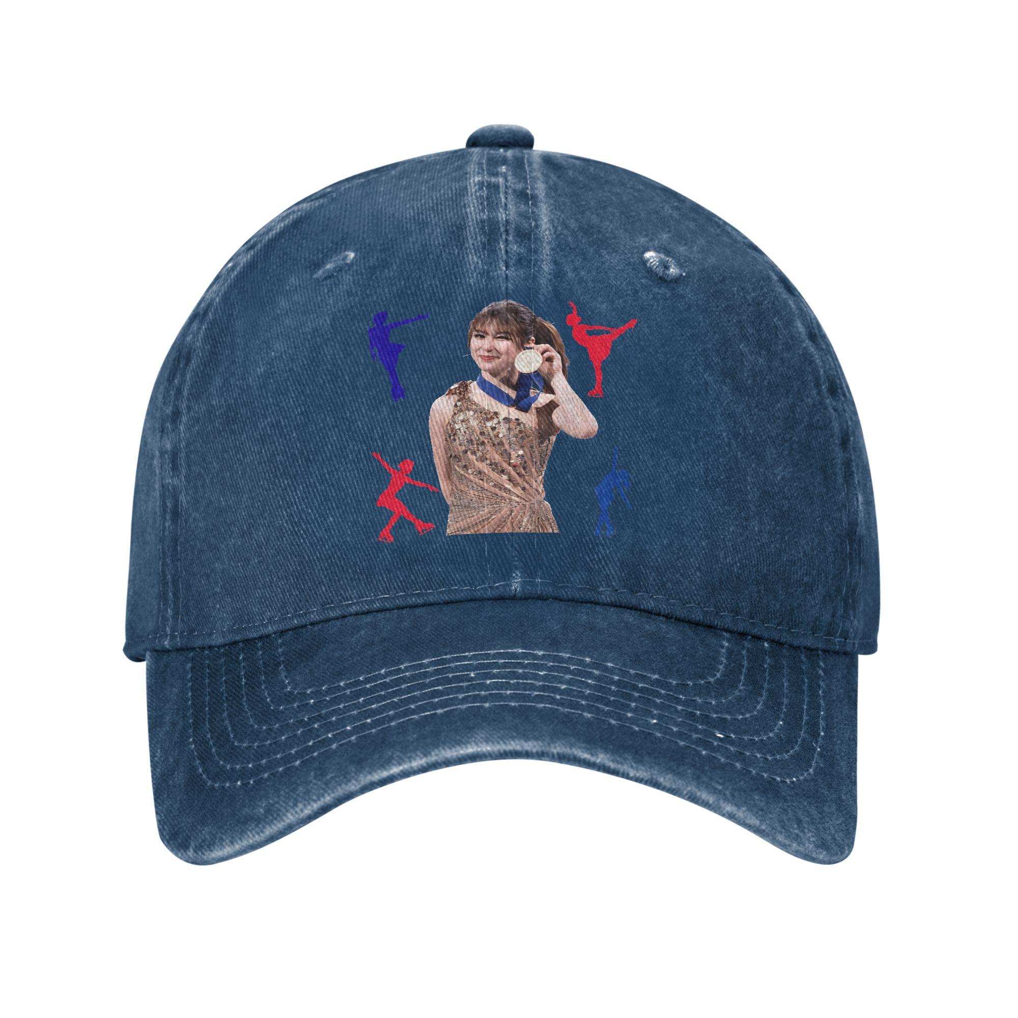 

Alysa Liu Baseball Cap Sun Hiking Fishing Sunscreen Washed Hip Hop Hats Unisex Adult y2k Retro Custom Logo Baseball Caps One Size