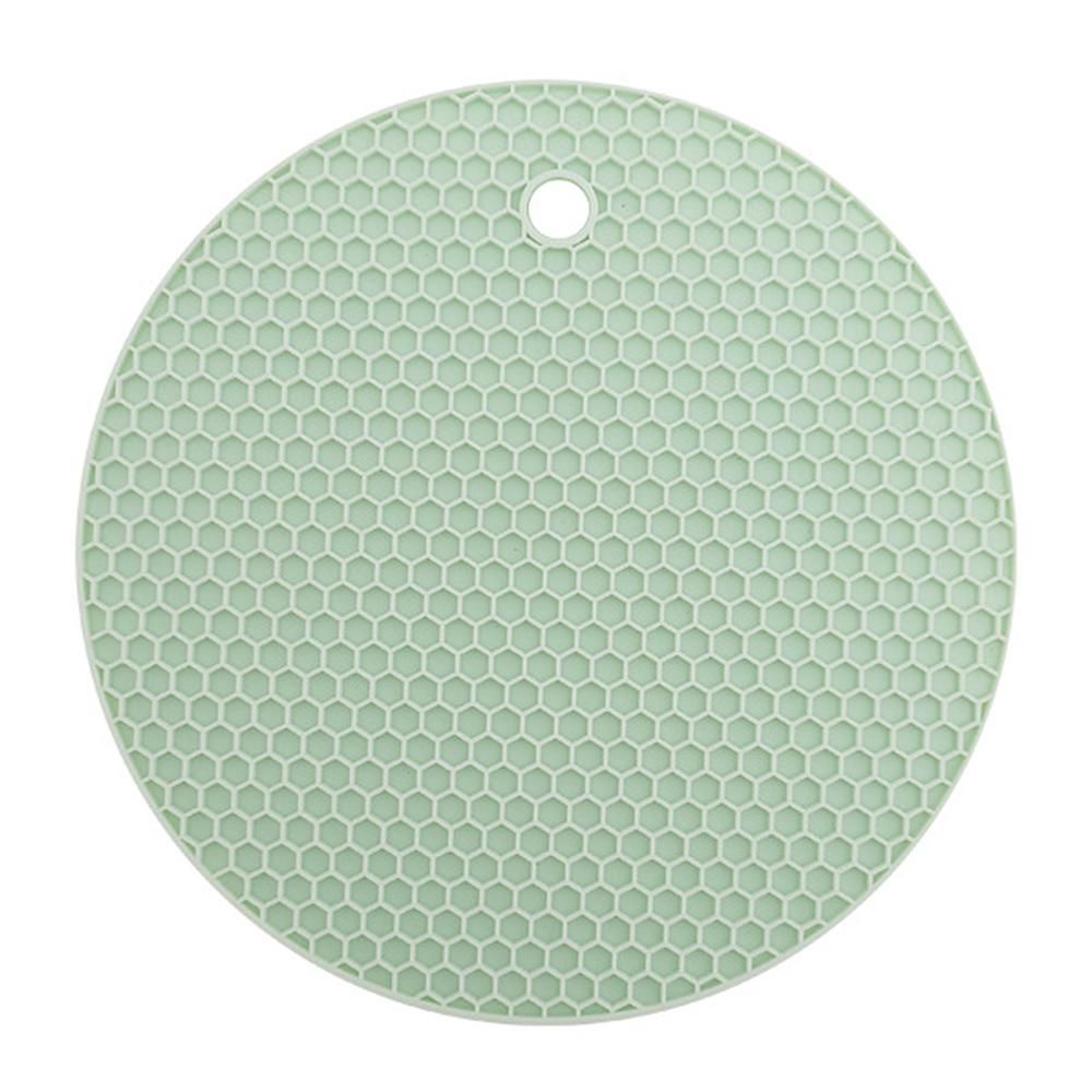 Thick Round Silicone Coasters Heat Resistant Non Slip Cup Mats Insulation Pot Holders Kitchen Table Protection Pads