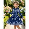 Girls' 3D Pink Gradient Dress Long Sleeve Summer Spring Vacation Daily Holiday Princess Beautiful Sweet Kids 4-12 Years Casual Dress A Line Dress