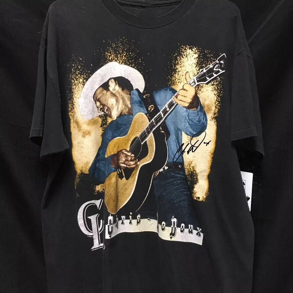 90s Vintage Old Cowboy Classics Chris Ledoux Shirt Black Unisex L