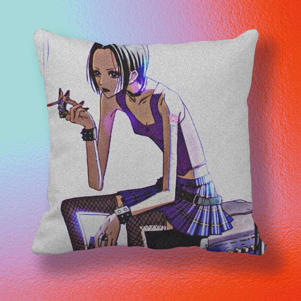 Anime Cool Nana OOsaki Line Doublesided printed pillow cover Solid color minimalist pillowcase fits all bedroom styles