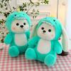 Enshan New Style Transforming Dinosaur Bear Plush Toy Rabbit Stuffed Animal Gift