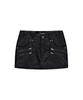 ROCKCAKE Leather Zipper Mini Skirt - Black