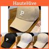 The Letter P Embroidery Mens Summer Sun Protection Baseball Cap Hat Breathable