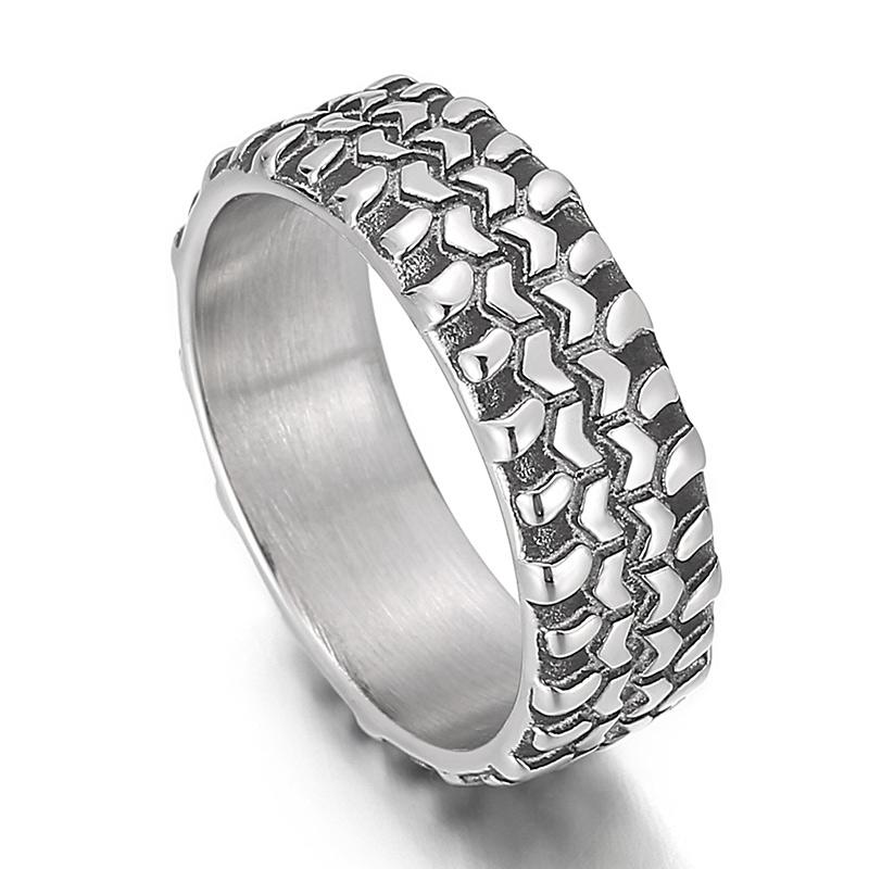 Punk 316L Stainless Steel Men's Ring Skull Ring Fashion Party Accessories Size 8-12