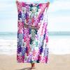 1PC Custom Name Axolotl Notebook Beach Towel Highly Absorbent And Sand-Resistant Towel for Swimming, Pool, Yoga, And Travel Lightweight
