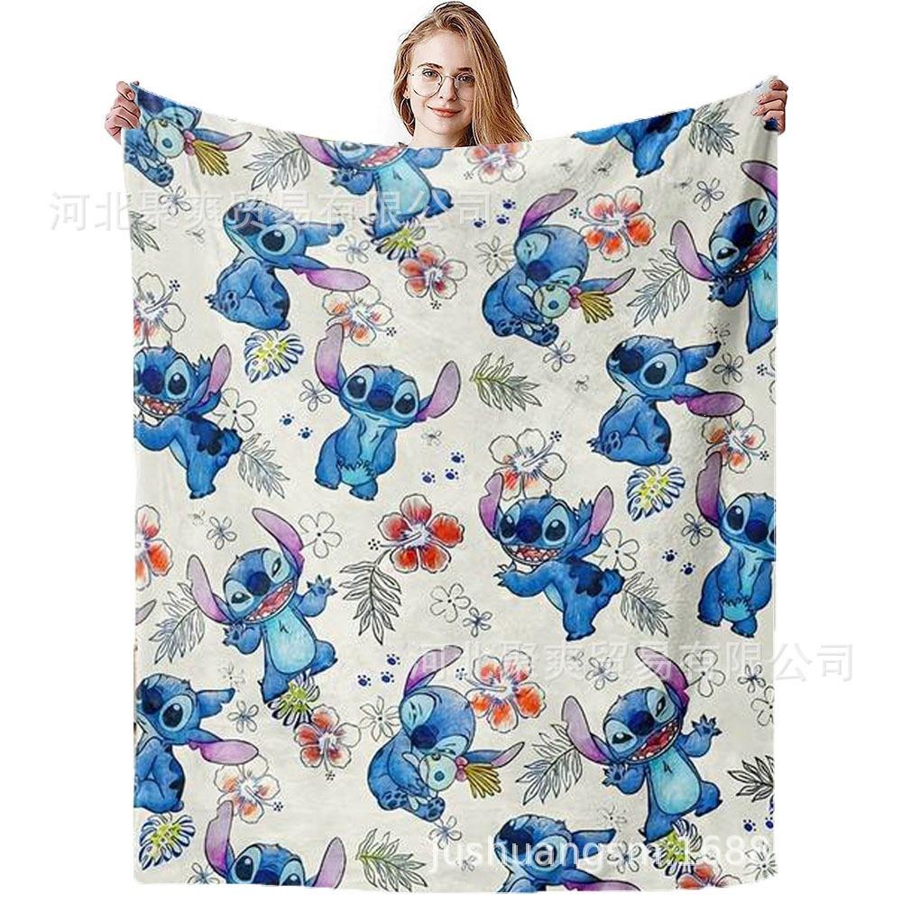 Stitch Flannel Blanket Star Baby Blanket Air Conditioning Blanket Nap Blanket Flannel Blanket Cross Border