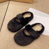 Fashion Slippers Casual Shoes Woman 2024 Pantofle Fur Flip Flops Loafers Cover Toe Luxury New Plush Flat Basic with Fur Rome Rubber Slid
