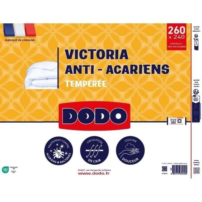 DODO VICTORIA 300gr/m² Anti-mite Temperate Duvet 240x260 Cm White