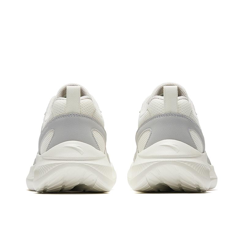 Anta Running Series Soft Sole Comfortable Breathable Lightweight Low Top Casual Training Running Shoes Men Sneaker White Gray 912535507-2
