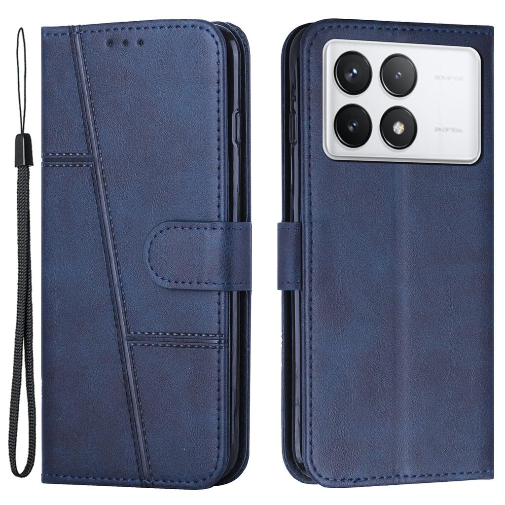 For Xiaomi Redmi K70E 5G/Poco X6 Pro 5G Wallet Case Leather Phone Cover Folding Stand
