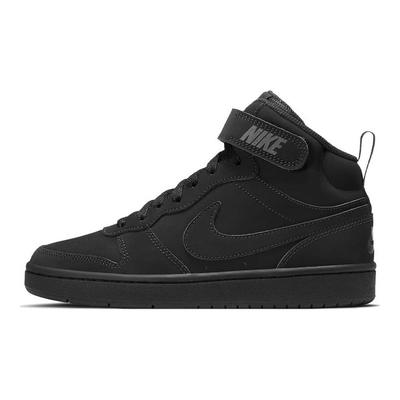 Court Borough Mid 2 GS Triple Black Kids Sneakers CW5867-001