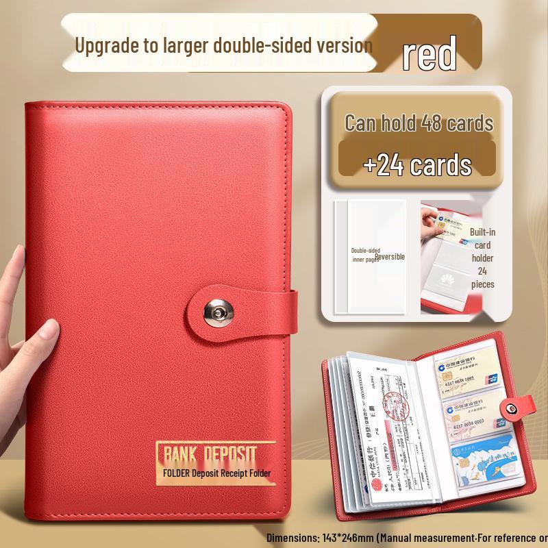 2025 Multifunctional Passbook & Bill Storage Album