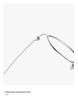 Louis Oval Pure Titanium Glasses - Small Frame, Screwless 47 Mm, High-End Nerd Style, Cold Aesthetic
