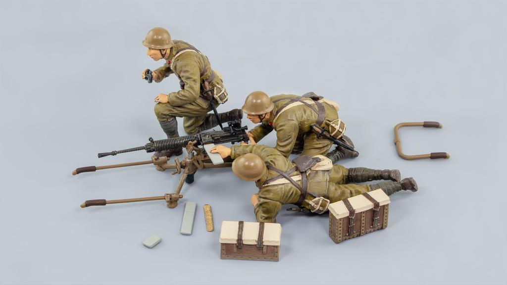 Pit Road 1/35 Maßstab Grand Armor Serie Japanische Armee Typ 92 Schweres Maschinengewehr mit 3 Schützen, Plastikmodell G39 (Militär)