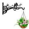 2/1Pcs Wall-Mounted Hook Flower Pot Holder Europe Vintage Iron Art Flower Stand Garden Decoration Wall Hanging Basket Bracket