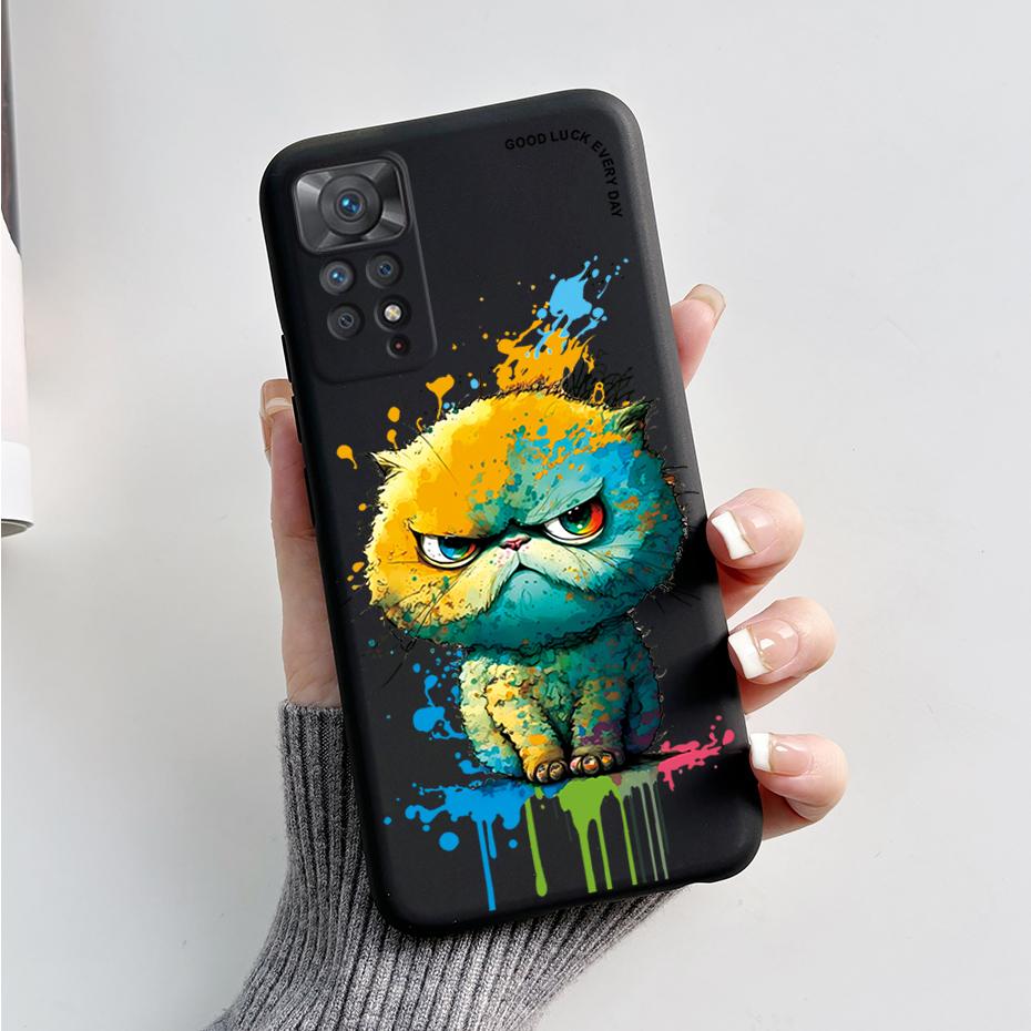 For Redmi Note 11S Note 11 Pro 5G 4G Case Cute Rabbit Panda Protector Fundas Cover For Redmi Note 11 note11E Silicone Phone Case