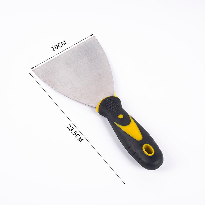 Two-Color Stainless Steel Putty Scraper: Thickened Decorative Shovel and Cleaning Tool