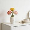 3D Printed Easter Egg Vase Bunny Relief Egg Shape Flower Vase Embossed Rabbit Flower Holder Container Easter Party Decoration