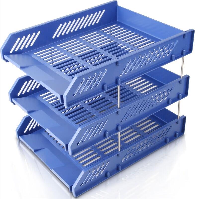 Deli 9209 3-Tier File Organizer (2 Pack)