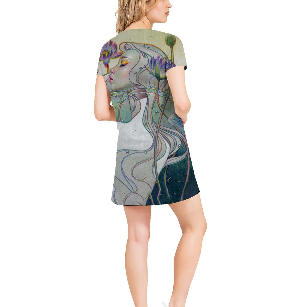 mid length tee shirt dresses