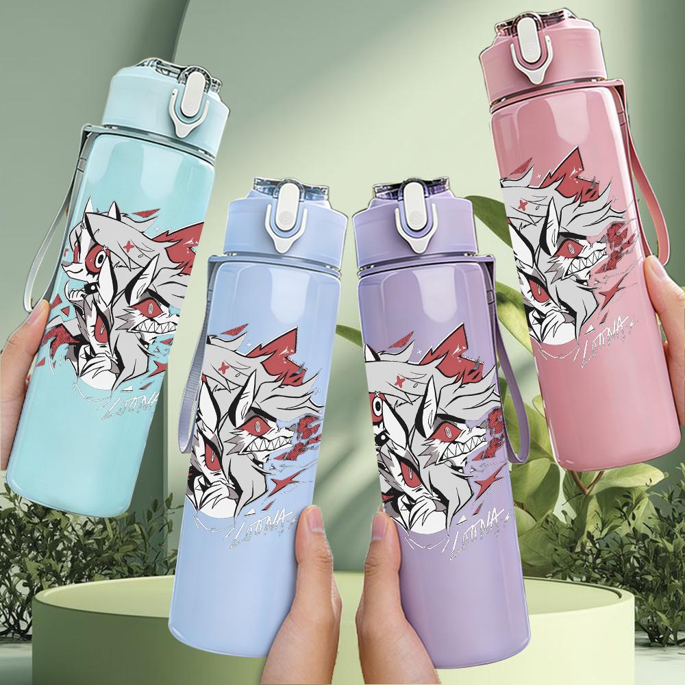 1PC Red Dragon Fantasy Retro Grunge Print 750ml Portable Sports Water Bottle Leakproof Gym Outdoor Travel Drink Cup