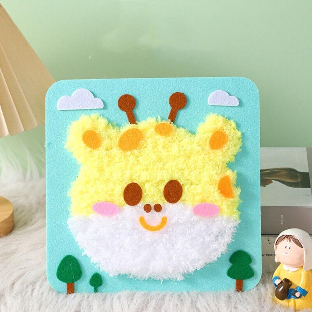Sewing Needle and Thread Painting Cartoon Animal Felt Sewing Kit  Beginners
