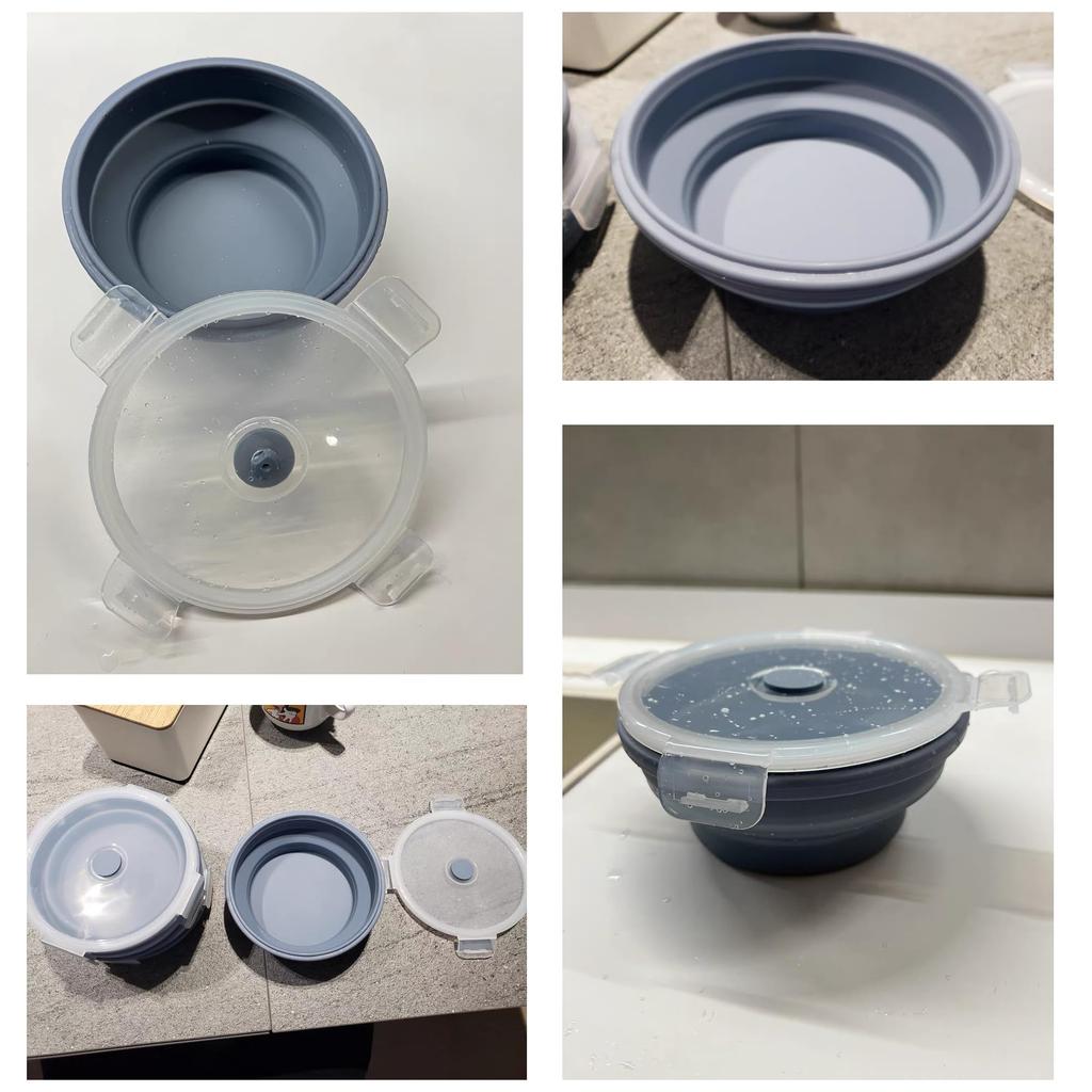 BLOOPIC [Easy to carry] Silicone Heat Resistant Foldable Bowl Cup
