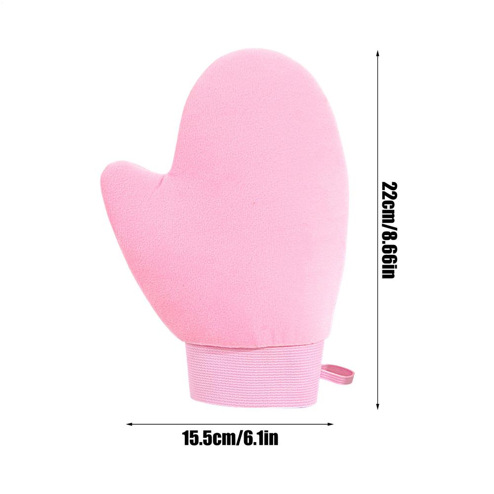 Tan Mitt Body Lotion Glove Self Tanning Mitt Double Sided Prevents Sticky Hands Applicator Portable Quick Dry Flocking Glove