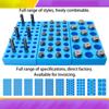 76HA Multi Slot Tool Holder Storage Box Milling Cutter Case Plastic Drill Bit Holder Tray Machining Center Tools
