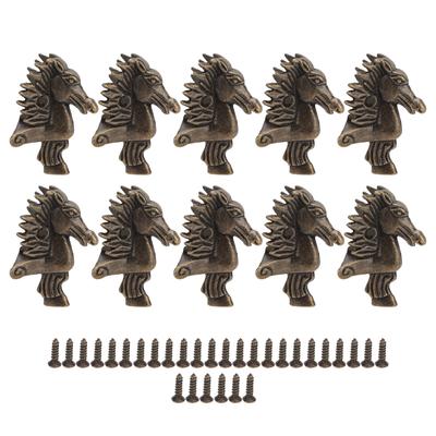 10pcs Jewelry Box Feet Alloy Material Vintage Style Bronze Color Light Weight Box Corner Protectors