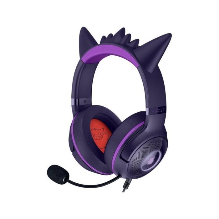 Auriculares Razer Kraken Kitty V2 Edición Gengar Con Cable USB Iluminación RGB Micrófono Y Sonido Envolvente 7.1