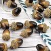 20 Pièces Glands Artificiels Mini Fruits Faux Accessoires Noix de Chêne Réalistes Modèle de Plantes Artisanat Pour Décoration de Table de Cuisine de Maison