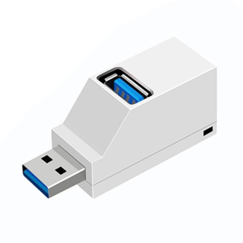 Portable USB Adapter Extender 1 To 3 Ports USB3.0 Splitter Connect Multiple Devices To PC or Laptop Phone