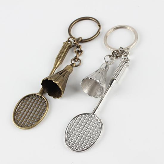 1/12Pcs Badminton Keychain Three-dimensional Pendant Decorations Mini Key Rings Ornaments Home Storage