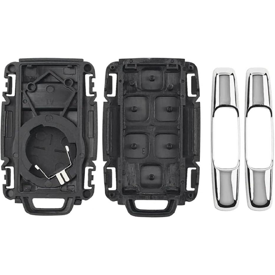 Replacement Smart Keyless Entry Remote Control Key Fob Case Cover for GMC Yukon Sierra 1500 Chevy Chevrolet Suburban Tahoe Car Key Fob Shell