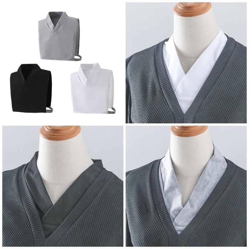 Shirt Lapel Collar Cardigan Sweater Half Shirt Versatile Outfits Collar Girls Half Shirt Decorative Shawl