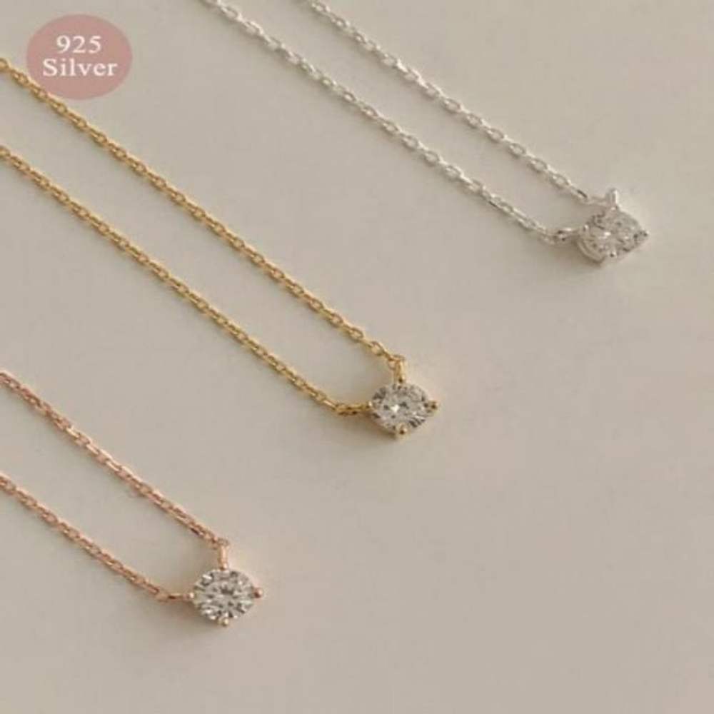 Silver) (925 Recommended One Of Kkuankku Necklace A