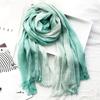 New 190*80cm Artistic Style Striped Cotton Linen Scarf Shawl Men's and Women's Same Style Mori Foulard En Mousseline Scarves