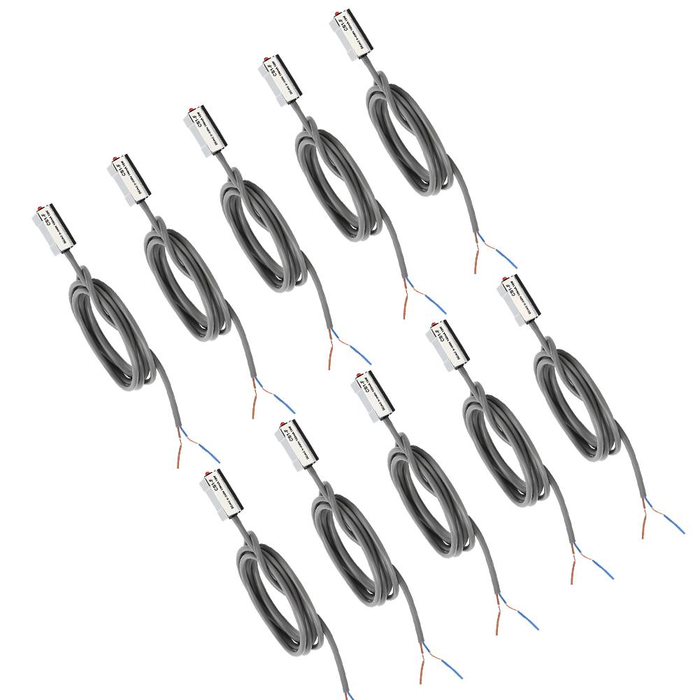 10Pcs Magnetic Switch CS1‑F 10W Reed Pneumatic Cylinder On Off for SI SU SC JSI MI MA50‑63